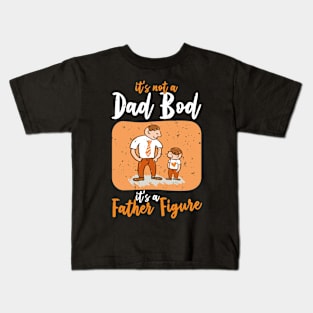 Dad Bod | White And Orange Text Funny Dad Kids T-Shirt